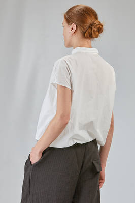hip-lenght shirt, soft, in washed cotton 'pelle ovo' - ALBUM DI FAMIGLIA 