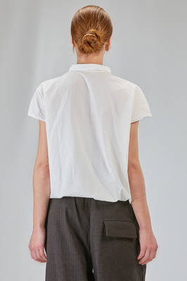 hip-lenght shirt, soft, in washed cotton 'pelle ovo' - ALBUM DI FAMIGLIA 