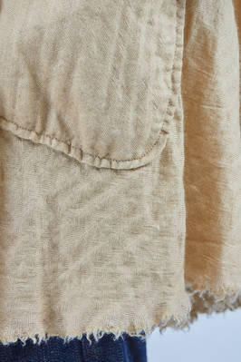 giacca/cardigan lunga e ampia in twill morbido di cachemire e seta lavati - ATELIER SUPPAN 