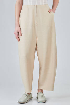 wide trousers in a very light mat-knit of silk and linen  - 227