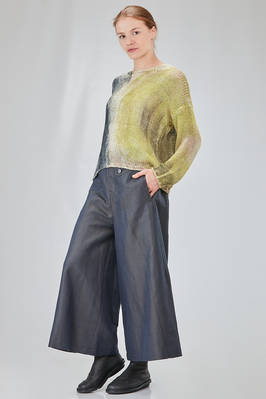 hip-lenght sweater, wide, in hand-knitted shaded silk - F-CASHMERE by FISSORE 