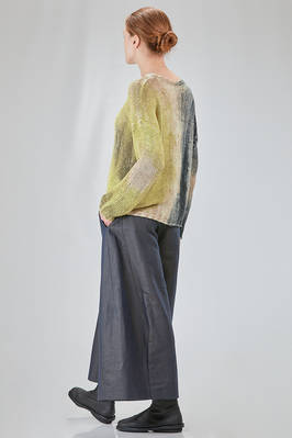 hip-lenght sweater, wide, in hand-knitted shaded silk - F-CASHMERE by FISSORE 