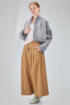 hip-lenght caban, wide, in shaded hemp bourette - F-CASHMERE by FISSORE 