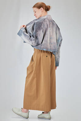 hip-lenght caban, wide, in shaded hemp bourette - F-CASHMERE by FISSORE 