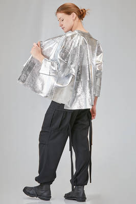 hip-lenght 'sculpture' patchwork jacket in metallic leather - JUNYA WATANABE 