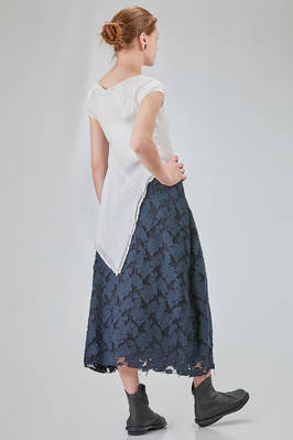 lean and asymmetric top in doubled washed silk satin - MARC LE BIHAN 