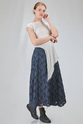 lean and asymmetric top in doubled washed silk satin - MARC LE BIHAN 