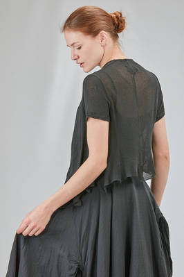 hip-lenght top in viscose knit - MARC LE BIHAN 