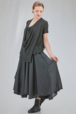 hip-lenght top in viscose knit - MARC LE BIHAN 