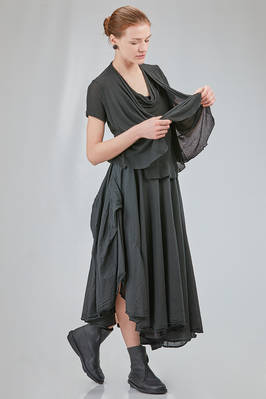 hip-lenght top in viscose knit - MARC LE BIHAN 