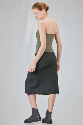 bustier a fascia in froissé di poliammide, seta ed elastan - MARC LE BIHAN 