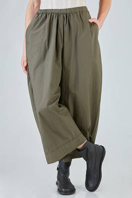 wide trousers, in light washed cotton canvas  - 408