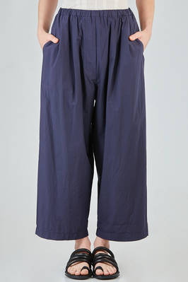 wide trousers, in light washed cotton canvas  - 408