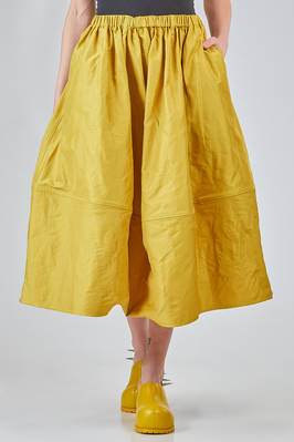 longuette skirt, wide, in recycled polyester taffetas  - 397
