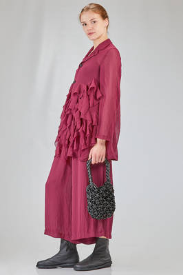 big basket bag in leather-effect with macramé knot in polyurethane - COMME des GARÇONS - COMME des GARÇONS 