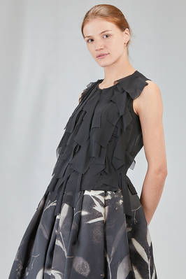 top al fianco in georgette di poliestere lavato - COMME des GARÇONS - COMME des GARÇONS 