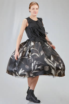 top al fianco in georgette di poliestere lavato - COMME des GARÇONS - COMME des GARÇONS 