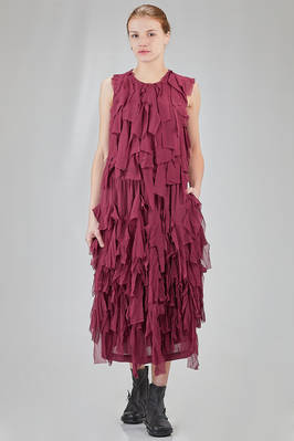 hip-lenght top in washed polyester georgette - COMME des GARÇONS - COMME des GARÇONS 