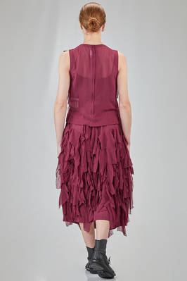 hip-lenght top in washed polyester georgette - COMME des GARÇONS - COMME des GARÇONS 