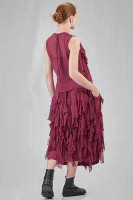 hip-lenght top in washed polyester georgette - COMME des GARÇONS - COMME des GARÇONS 