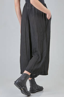 wide trousers in washed polyester georgette - COMME des GARÇONS - COMME des GARÇONS 