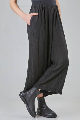 wide trousers in washed polyester georgette - COMME des GARÇONS - COMME des GARÇONS 