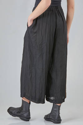 wide trousers in washed polyester georgette - COMME des GARÇONS - COMME des GARÇONS 