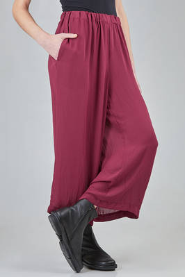 wide trousers in washed polyester georgette - COMME des GARÇONS - COMME des GARÇONS 