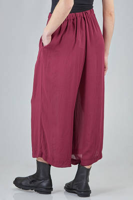 wide trousers in washed polyester georgette - COMME des GARÇONS - COMME des GARÇONS 