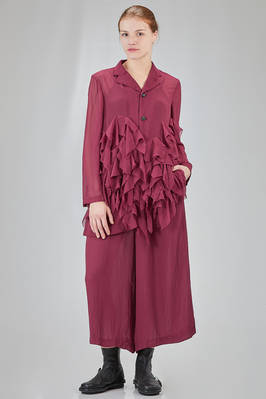 giacca lunga e sfiancata in georgette di poliestere lavato - COMME des GARÇONS - COMME des GARÇONS 