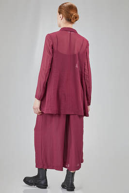 giacca lunga e sfiancata in georgette di poliestere lavato - COMME des GARÇONS - COMME des GARÇONS 