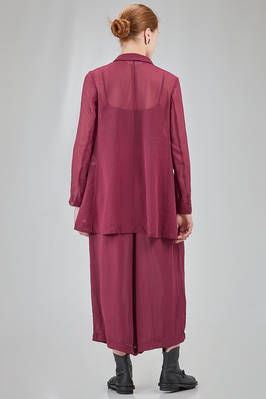 giacca lunga e sfiancata in georgette di poliestere lavato - COMME des GARÇONS - COMME des GARÇONS 