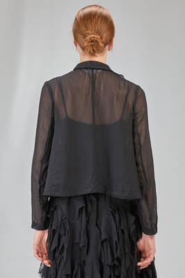 giacca al fianco in georgette di poliestere lavato - COMME des GARÇONS - COMME des GARÇONS 