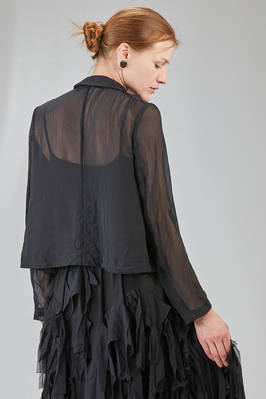 giacca al fianco in georgette di poliestere lavato - COMME des GARÇONS - COMME des GARÇONS 