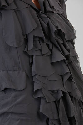 giacca al fianco in georgette di poliestere lavato - COMME des GARÇONS - COMME des GARÇONS 
