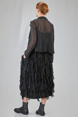 giacca al fianco in georgette di poliestere lavato - COMME des GARÇONS - COMME des GARÇONS 