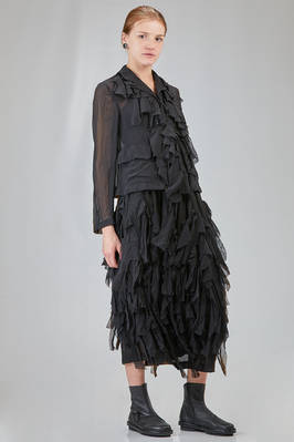 giacca al fianco in georgette di poliestere lavato - COMME des GARÇONS - COMME des GARÇONS 