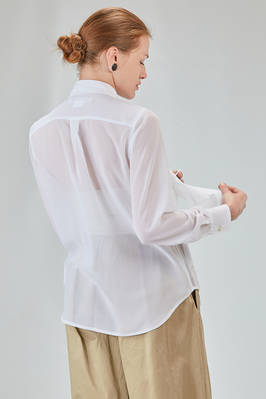 classic man shirt in polyester georgette - COMME des GARÇONS - COMME des GARÇONS 