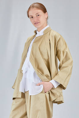 giacca lunga e ampia in twill di cotone lavato - COMME des GARÇONS - COMME des GARÇONS 