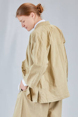 giacca lunga e ampia in twill di cotone lavato - COMME des GARÇONS - COMME des GARÇONS 