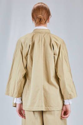 giacca lunga e ampia in twill di cotone lavato - COMME des GARÇONS - COMME des GARÇONS 