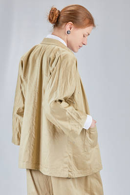 giacca lunga e ampia in twill di cotone lavato - COMME des GARÇONS - COMME des GARÇONS 