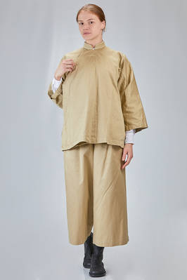 giacca lunga e ampia in twill di cotone lavato - COMME des GARÇONS - COMME des GARÇONS 