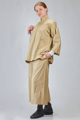 giacca lunga e ampia in twill di cotone lavato - COMME des GARÇONS - COMME des GARÇONS 