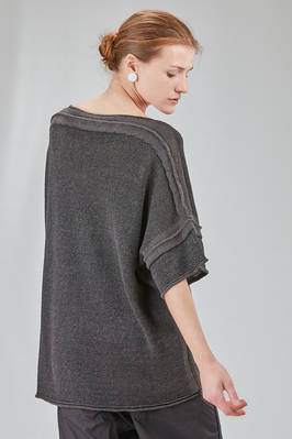 maglia lunga e ampia in maglia di lino glitterata - RUNDHOLZ 