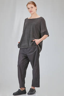 maglia lunga e ampia in maglia di lino glitterata - RUNDHOLZ 