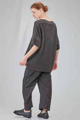 maglia lunga e ampia in maglia di lino glitterata - RUNDHOLZ 