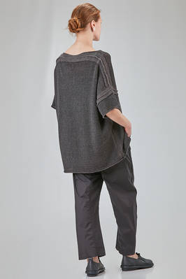 maglia lunga e ampia in maglia di lino glitterata - RUNDHOLZ 