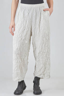 wide trousers in light polyester froissé  - 123