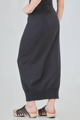 long and lean skirt in plain cotton knit - KNIT KNIT 